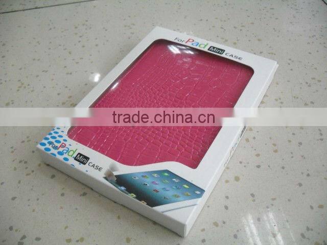 cheaper paper ipad mini case package with PVC window