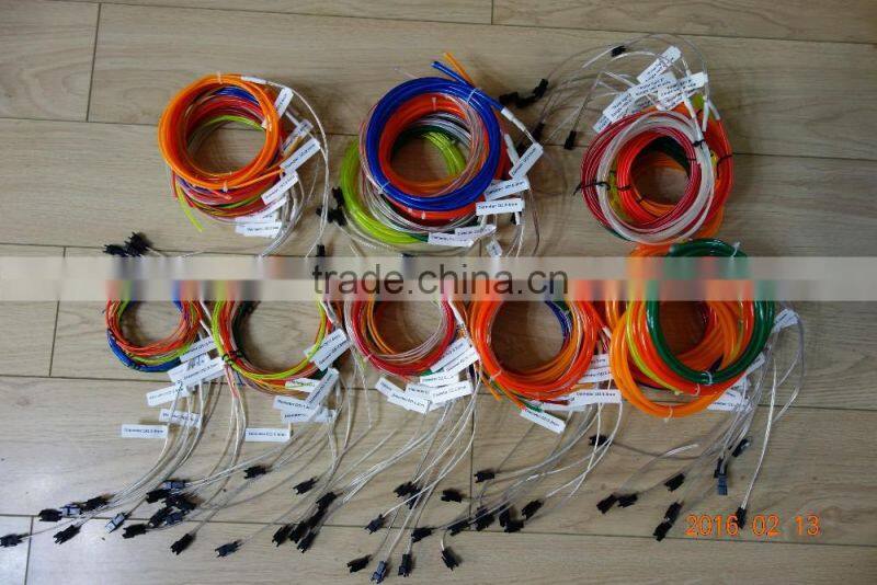 AC110V-240V Constant light INVERTER"Polar light 3"OD:2.6mm White EL WIRE