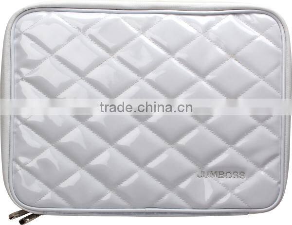 China wholesale high quality fashionable PVC 14" laptop sleeve zipper laptop bags