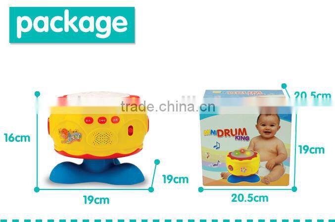 Funny cartoon lovely musical plastic drum set