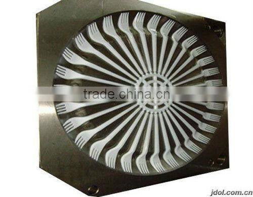 Disposable plastic fork mould