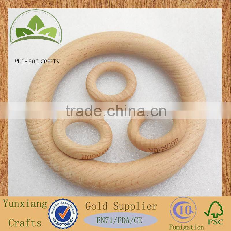 custom made different size wooden ring for decoration