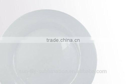 Full white ceramic plate/ Blank plates/ Nice printable plate/ Plate for sublimation/ Good decorated plate
