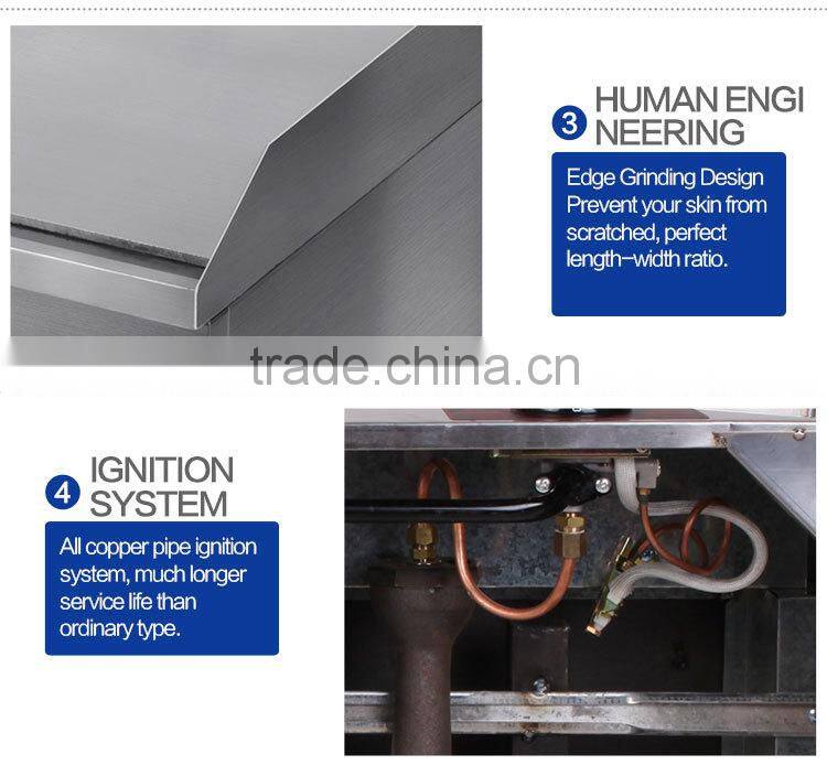 CI-720 Table Top Commercial teppanyaki gas griddle with flat plate