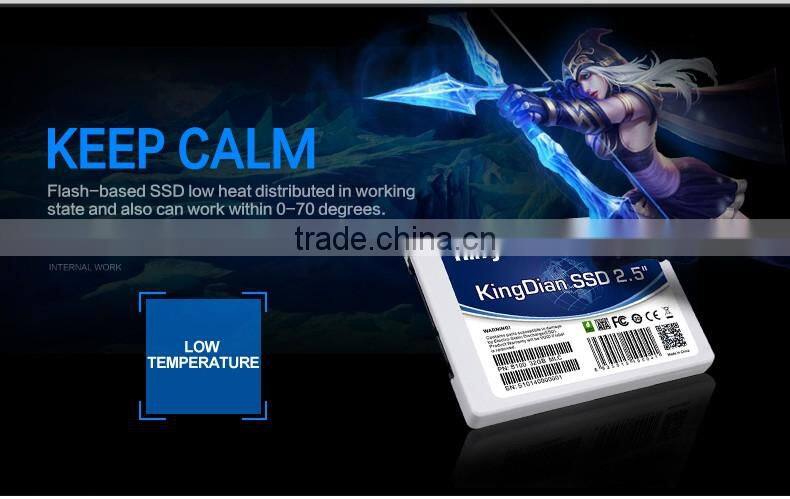 KingDian 2.5' SATAII 32GB Original Brand Solid State Drive SSD hard drive packing box (S100 32GB)