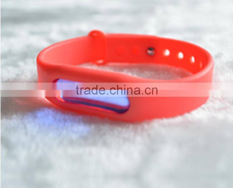 2016 hot selling silicone bracelet no harm outdoor and indoor mosquito repellent