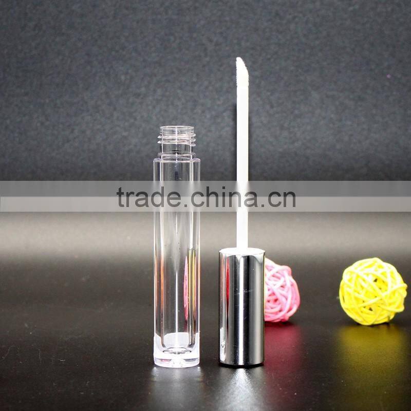 7ml lipgloss tube containers with brush for cosmetic use