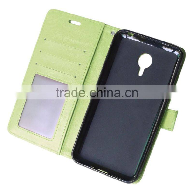 Mobile Phone PU Leather Flip Card-slot Case for Meizu MX4 Pro