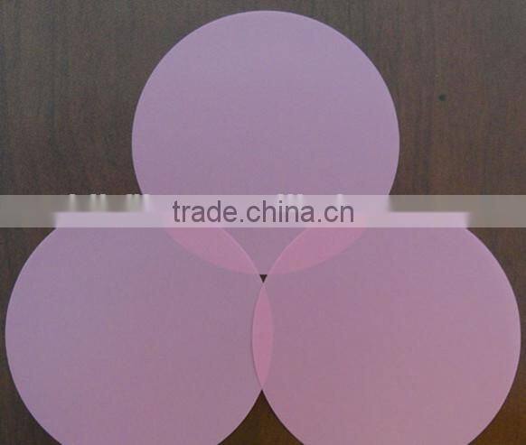 4"and 5" round type 3 mico meter D fiber optic polishing films/ polish lapping film