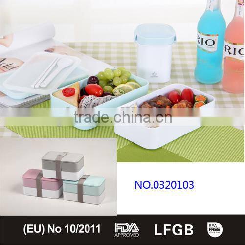 Reusable food pouch with 2-Layer Food Containers