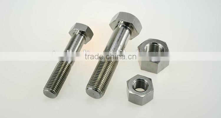 Decorative full M10 DIN975 hot dip galvanized bolt and nut