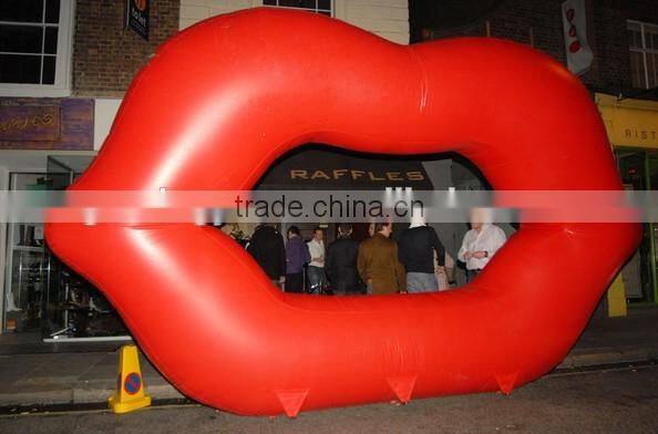 2016 Hot sale giant inflatable lip for advertising