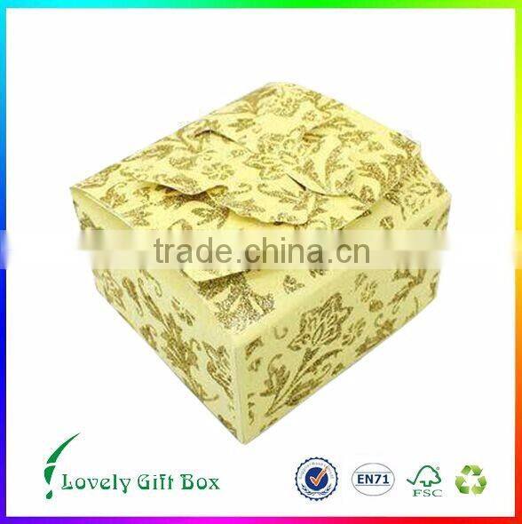 China factory recyclable yellow package box with high quality