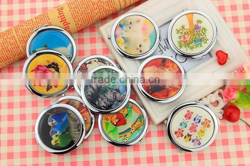 souvenir makeup metal pocket mirror