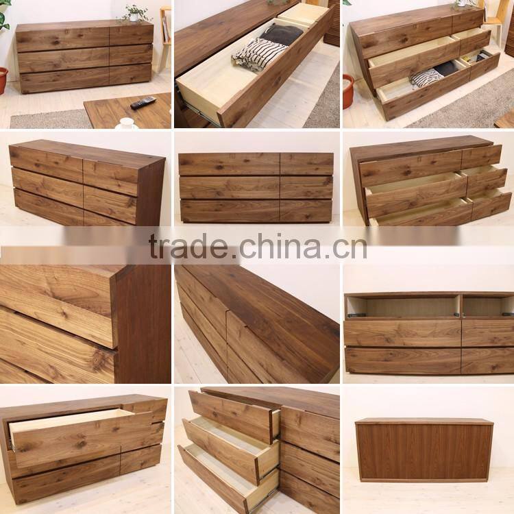 Original superior spacious wooden drawer with natural coating