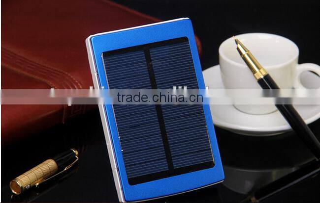 2015 new products 10000mah solar charger with full capacity, portable solar charger with 1.5W solar panel