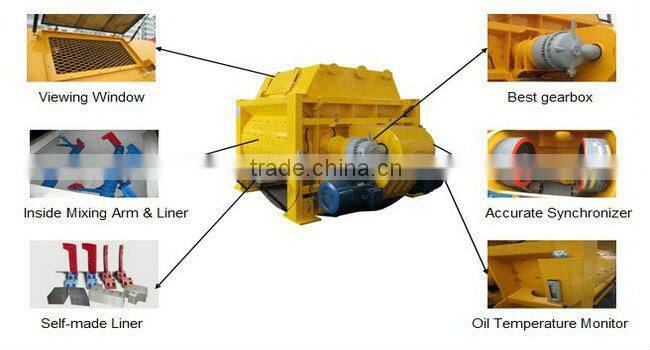 Portable twin shaft electric JS500 concrete mixer for Lower concrete mixer machine price