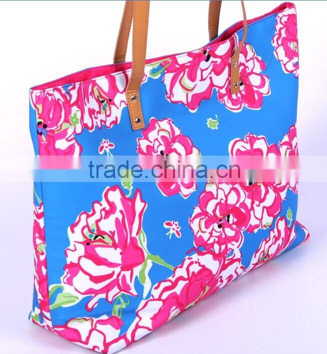 2016 Factory direct price polyester ladies tote handbag bags