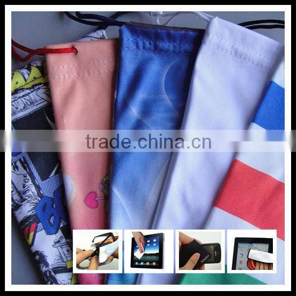 High quality factory price multi function microfiber cleaning cloth mobile pouch