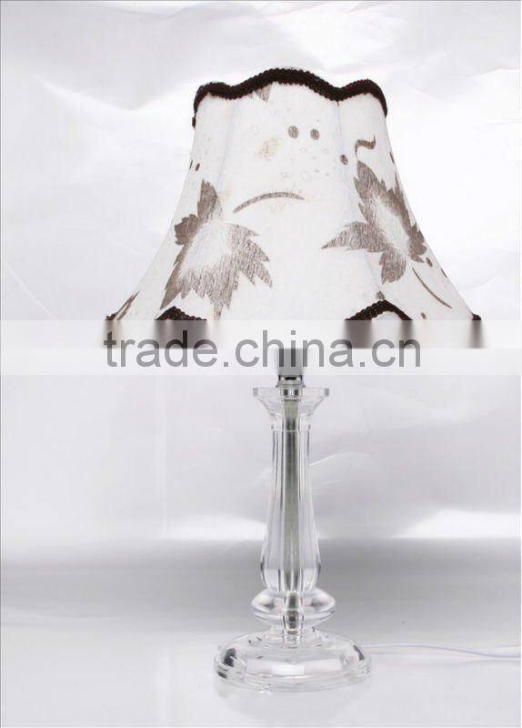 decorative table lamp with maple leaf shade