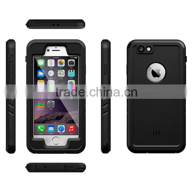 100% Seal Waterproof Phone Case for iPhone 6 6S White IP68 Mobile Housing