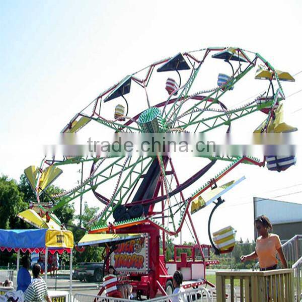 newest amusement park double flying rides / outdoor amusement rides