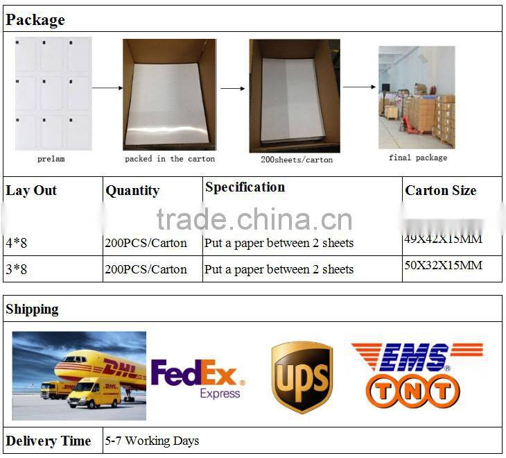 2016 Hot promotional high quality rfid lf/hf/uhf dry inlay rfid inlay