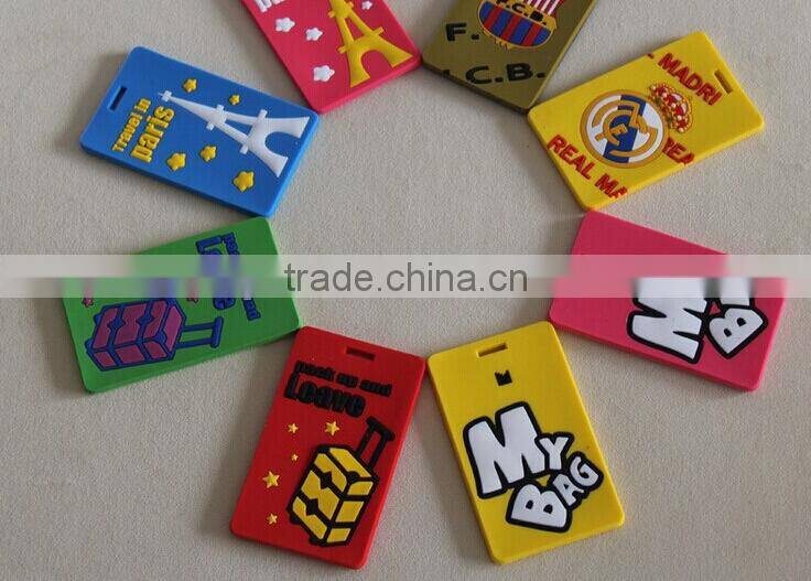 Full Color Print hard plastic Luggage Tag