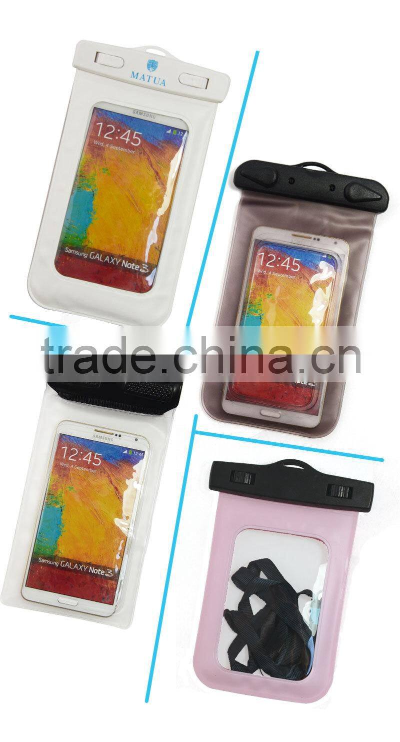 Camping and Hiking Mobile Phone Case for Water/Dust/Mud/Snow-Resistant, 100% Waterproof Dry Bag for Smart Phone