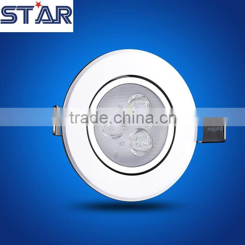 cri80 90lm/w 3w warm white led ceiling lamp