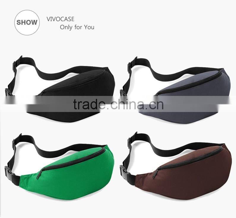 Cheap Simple Polyester Oxford Running Waist Bag /fanny Pack