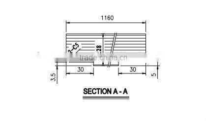 KERUING PLYWOOD CONTAINER FLOORING 2440x1220x28mm
