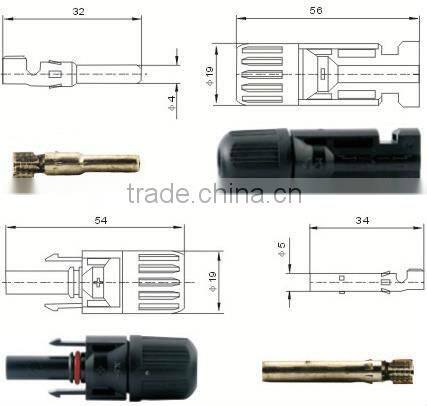 Solar panel electrical connector