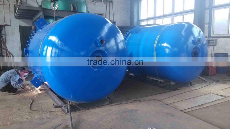 glass lined jacket kettle with agitator