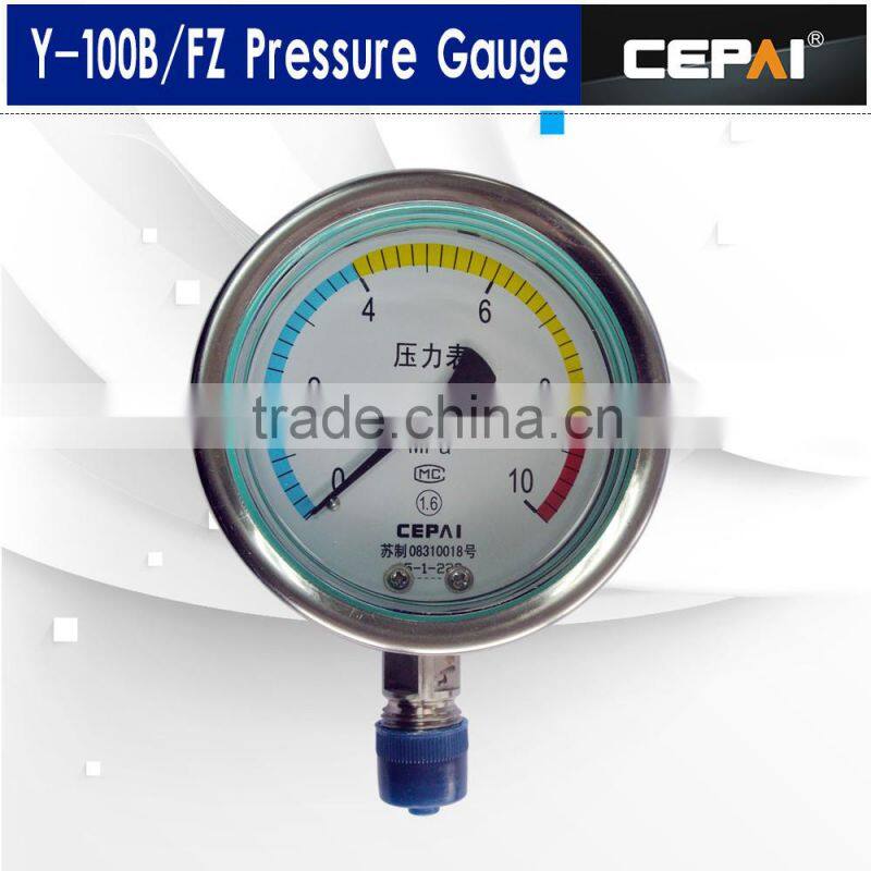 Dial 150mm flange type Diaphragm seal pressure gauge