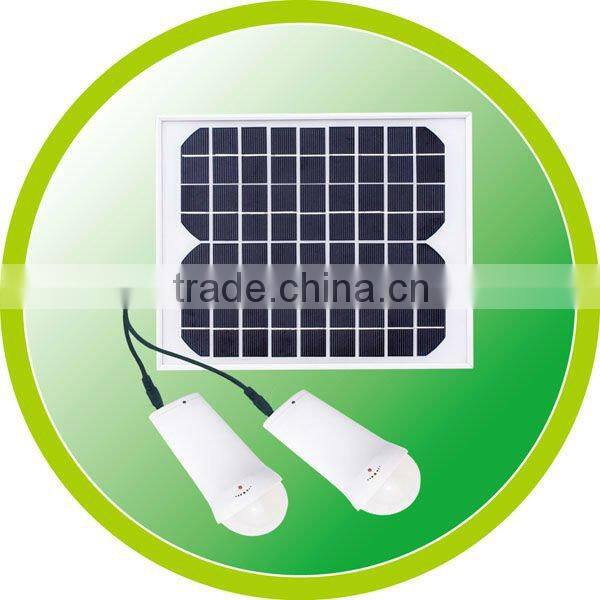 solar portable lamp(with 2 pcs led ight )