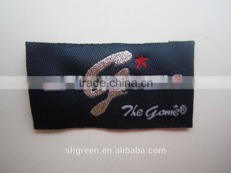 custom flag design woven patch with sewing lines