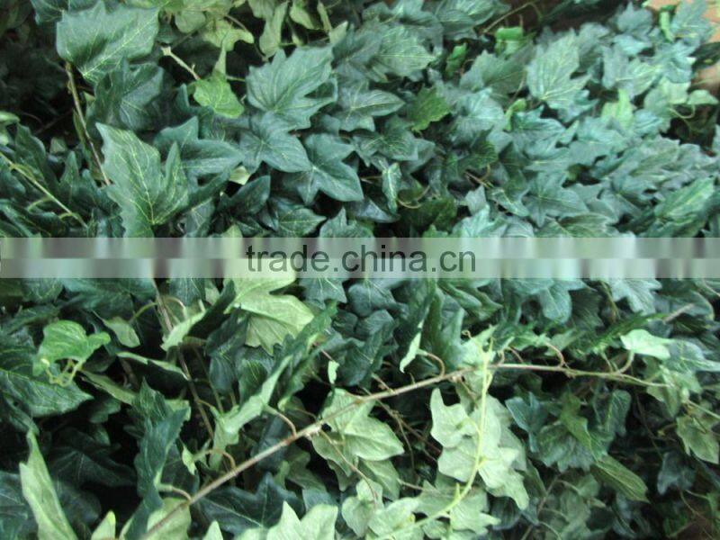 silk leaves garland green