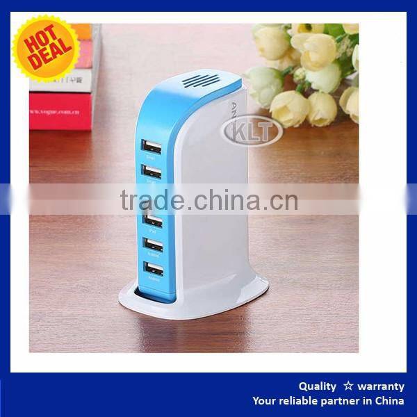 Phone charger station for family user 6 ports/usb with EU/UK/US/AU plug customized design