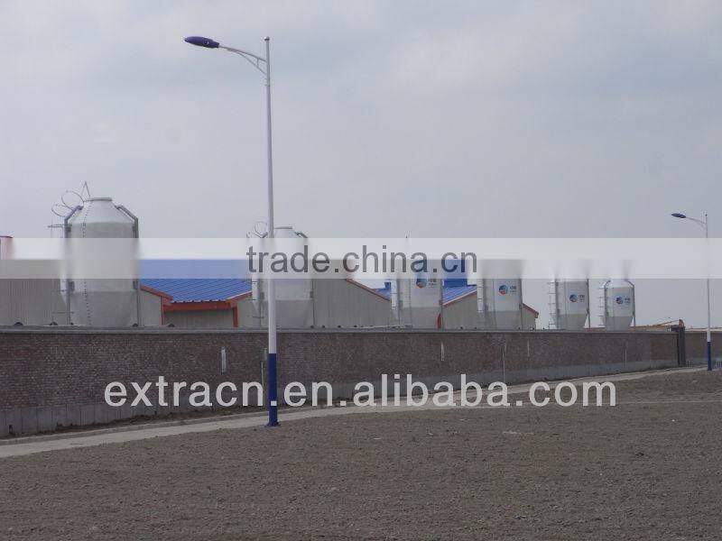 Fiberglass silo for layer feeding equipment