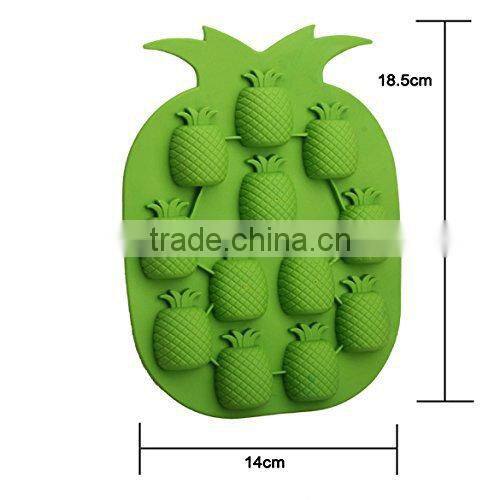 Easy Mold pineapple fruit shape silicone ice tray