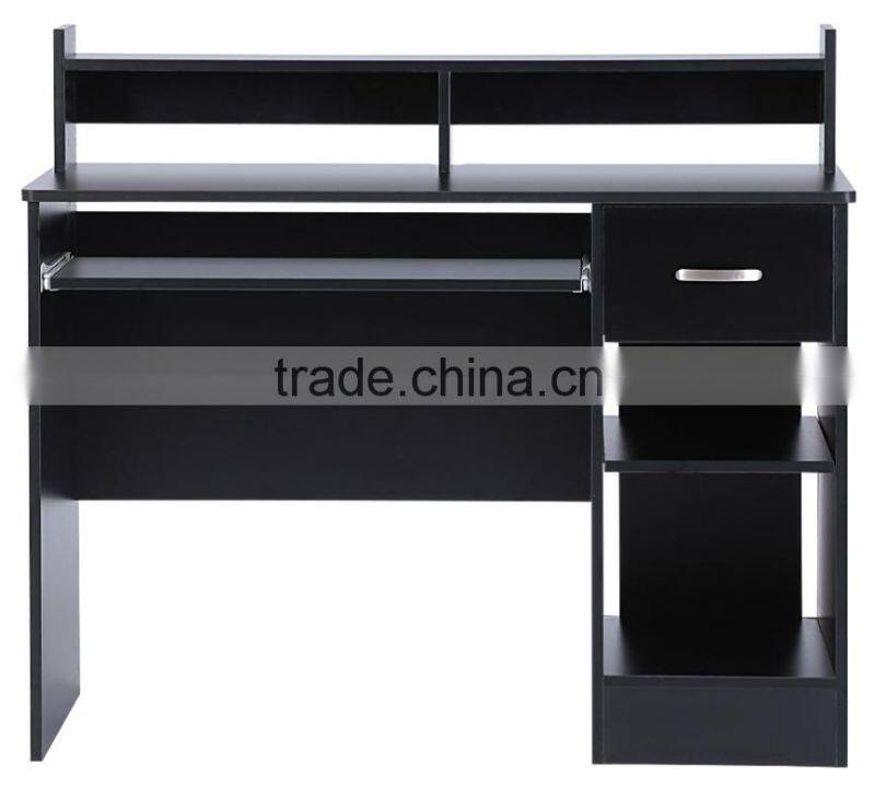 Modern Black E 1 MDF Computer Desk Home Office Furniture Workstation