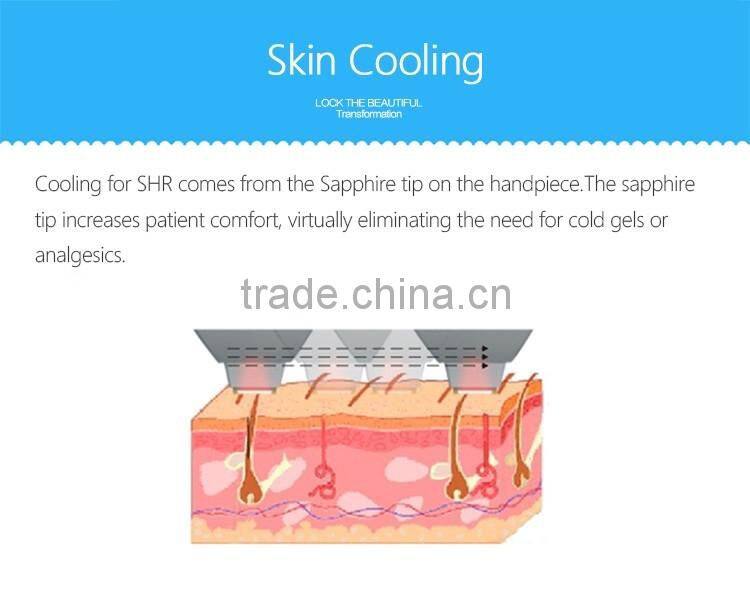 Global professional portable SHR IPL OPT two handles SSR SVR Shr ipl hairy removal beauty machine from qualitify Eversun factory