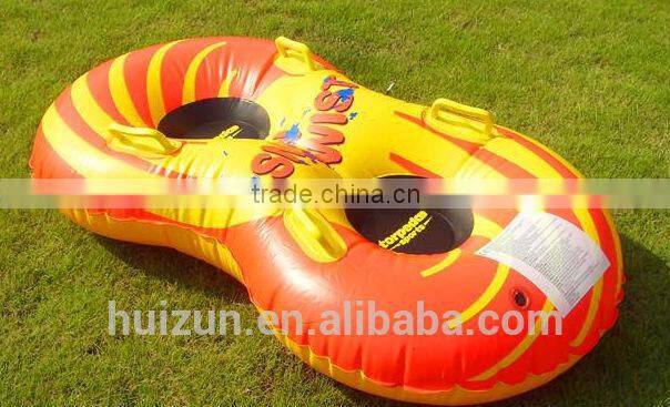 Double snow tube , snow float , skiiling