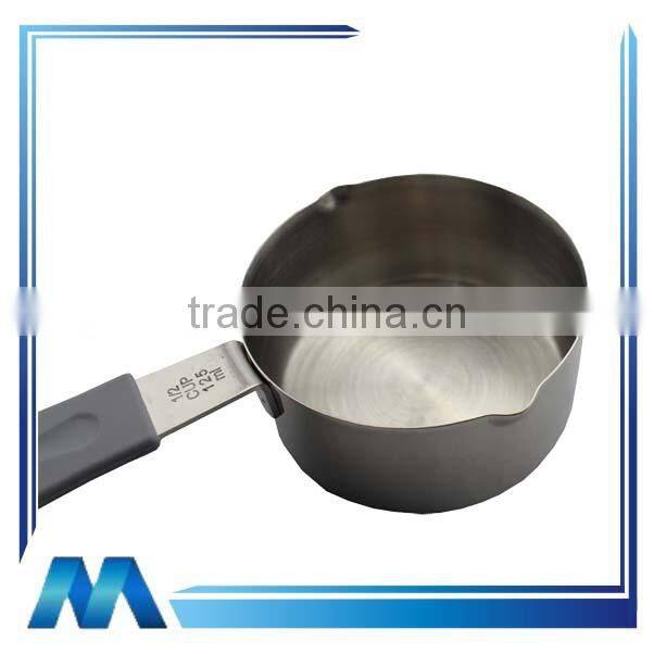 stainless steel measuring spoons set with plastic handle