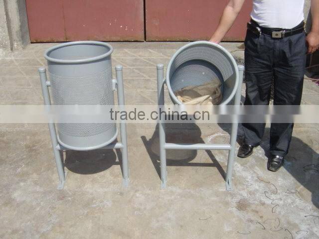 Outdoor steel stainless steel garbage can