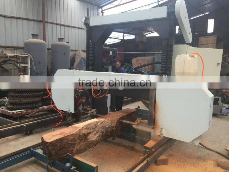 sh27 horizontal portable wood band sawmill with diesel engine