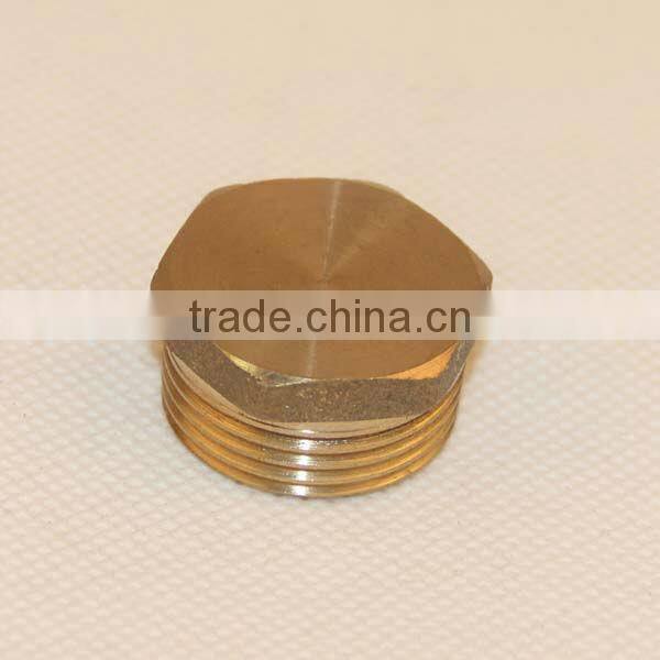 Size 1' 1/8 internal thread brass scupper plug brass connection