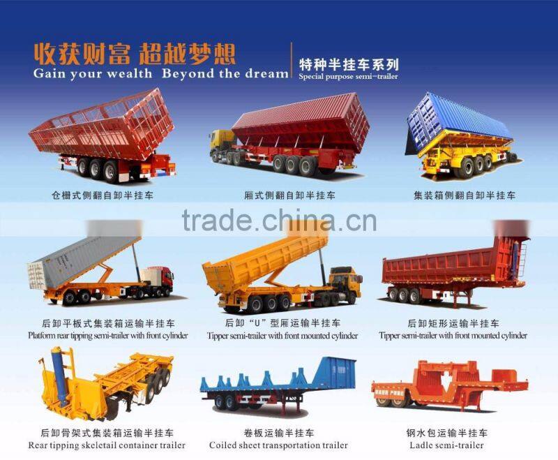 40Ton Low Loader Semi Trailers Light Loading Trailers