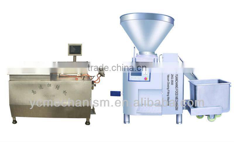 natural protein casing tying machine/sausage production line